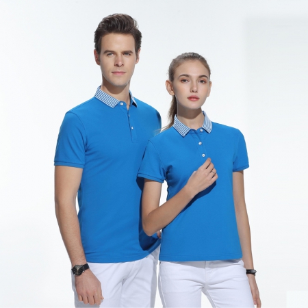 纯棉超市售货员工作服恤衫厂家